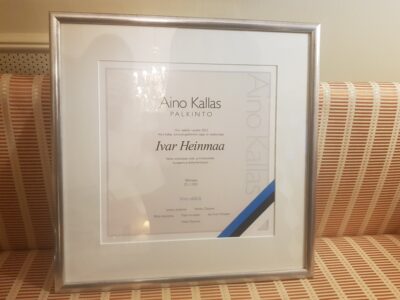 Aino Kallase preemia pälvis Ivar Heinmaa