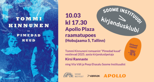 Soome Instituudi kirjandusklubi: Tommi Kinnuneni 